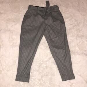 Banana Republic Grey Stripe Suit Pants